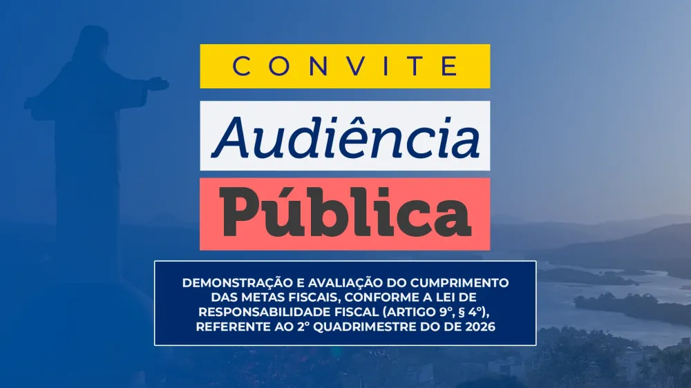 Audiência Pública sobre metas fiscais acontece na próxima terça-feira (29)